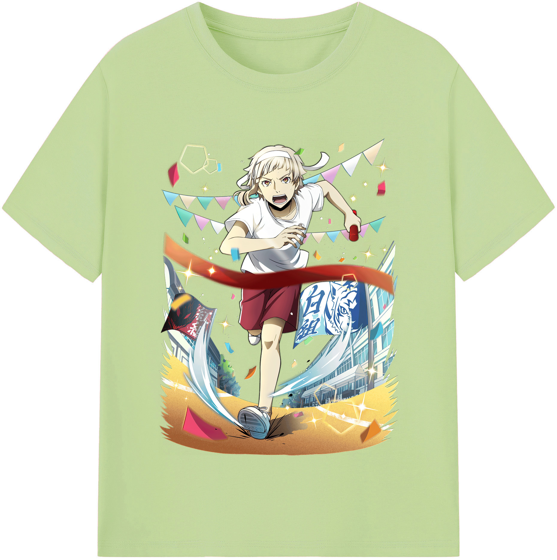 （画像用） 文豪ストレイドッグス Bungo Stray Dogs 綿100％半袖Tシャツ（フロントプリント）